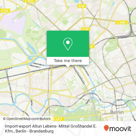 Import-export Altun Lebens- Mittel Großhandel E. Kfm. map