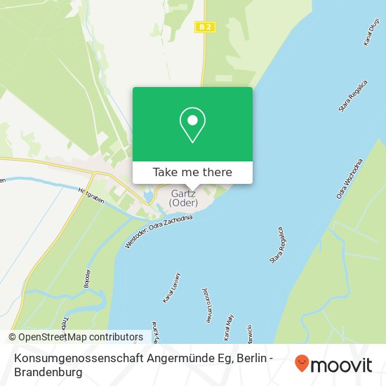 Konsumgenossenschaft Angermünde Eg map