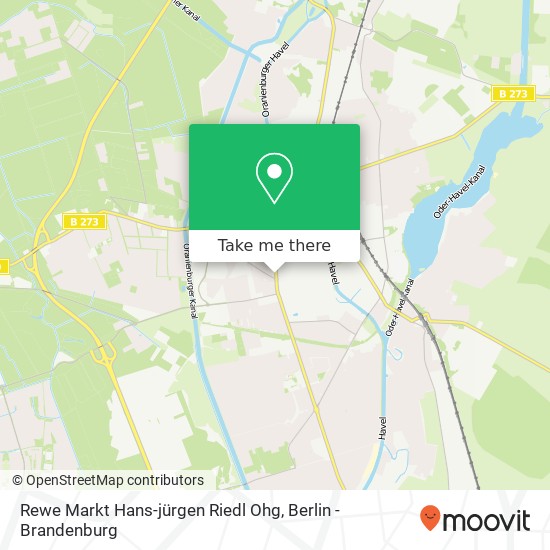 Карта Rewe Markt Hans-jürgen Riedl Ohg