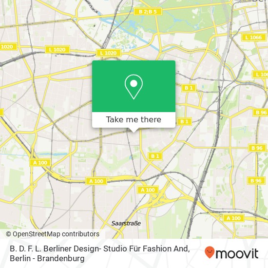 Карта B. D. F. L. Berliner Design- Studio Für Fashion And