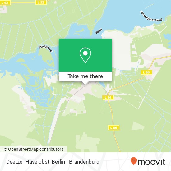 Deetzer Havelobst map