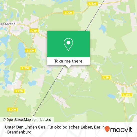 Unter Den Linden Ges. Für ökologisches Leben map