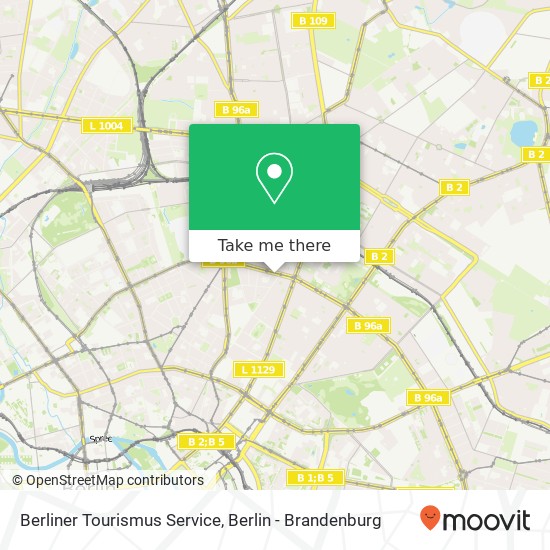 Berliner Tourismus Service map