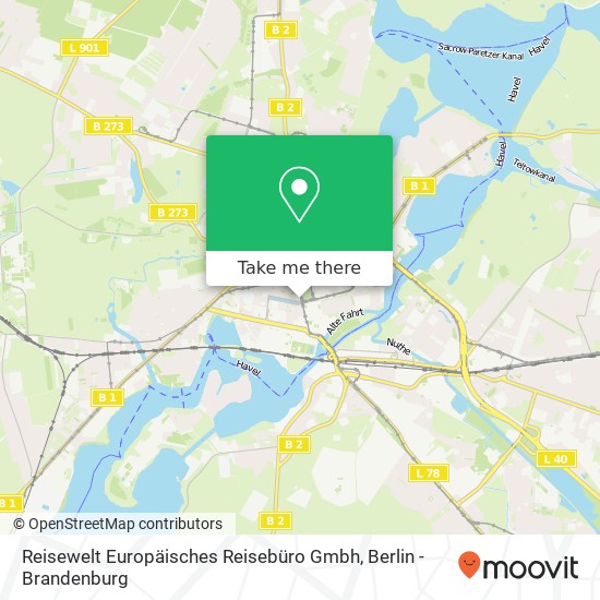 Reisewelt Europäisches Reisebüro Gmbh map