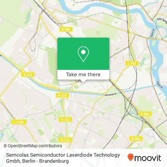 Semcolas Semiconductor Laserdiode Technology Gmbh map