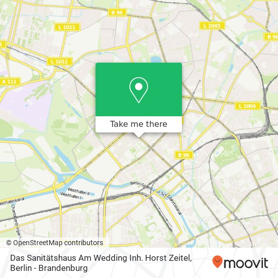 Das Sanitätshaus Am Wedding Inh. Horst Zeitel map