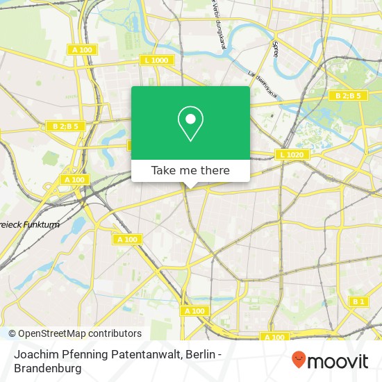 Joachim Pfenning Patentanwalt map