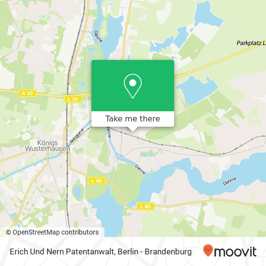 Карта Erich Und Nern Patentanwalt