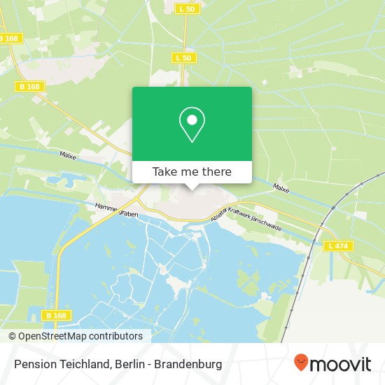 Pension Teichland map