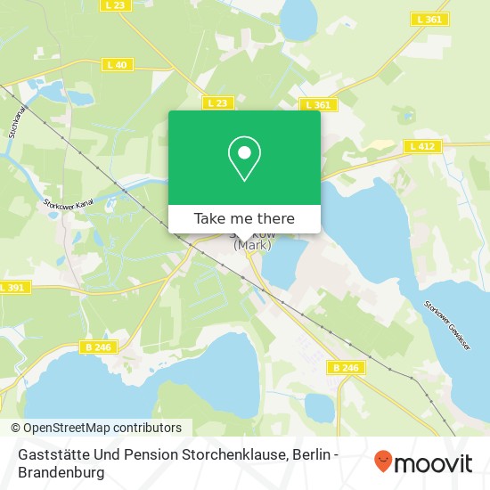 Gaststätte Und Pension Storchenklause map