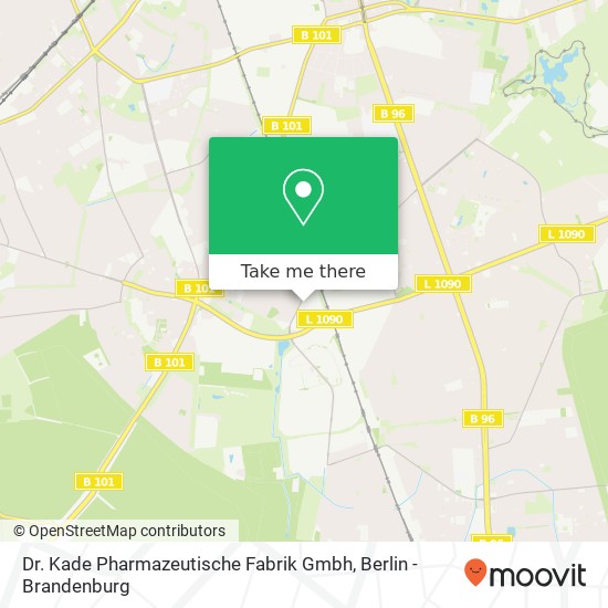 Dr. Kade Pharmazeutische Fabrik Gmbh map