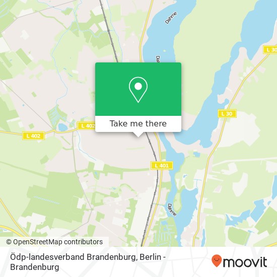 Карта Ödp-landesverband Brandenburg