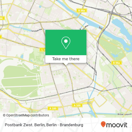 Postbank Zwst. Berlin map