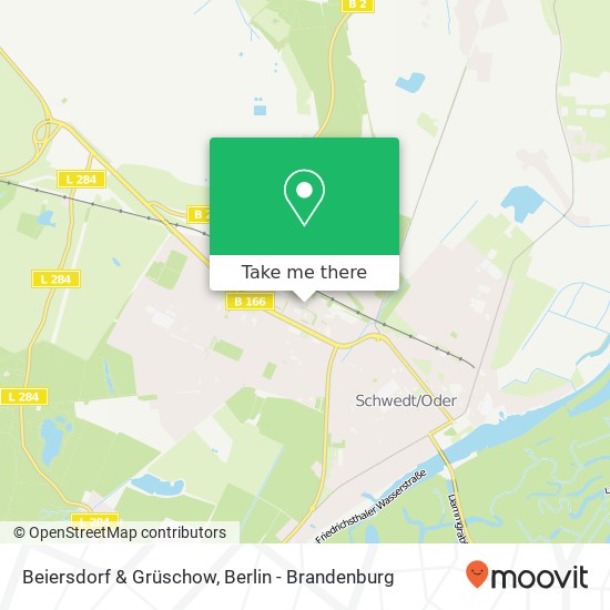 Beiersdorf & Grüschow map
