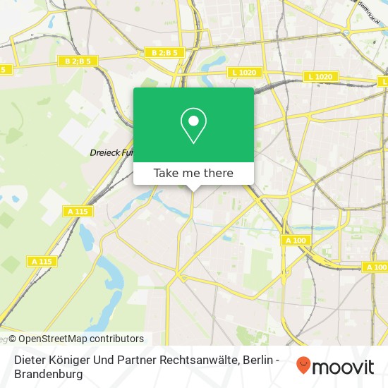 Dieter Königer Und Partner Rechtsanwälte map