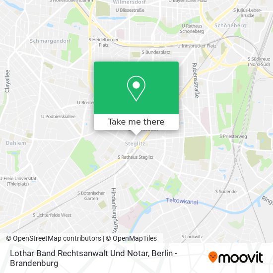 Карта Lothar Band Rechtsanwalt Und Notar
