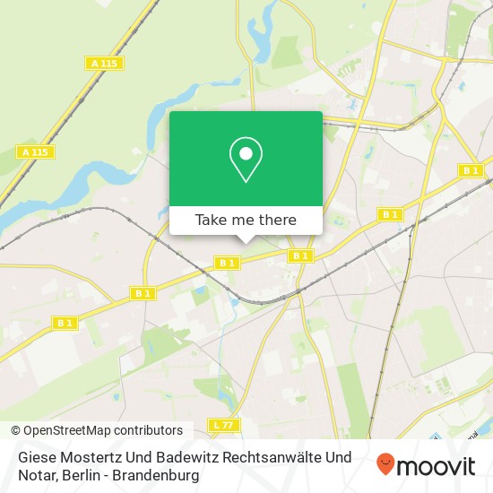 Карта Giese Mostertz Und Badewitz Rechtsanwälte Und Notar