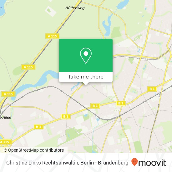 Карта Christine Links Rechtsanwältin