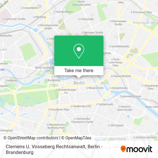 Карта Clemens U. Vosseberg Rechtsanwalt