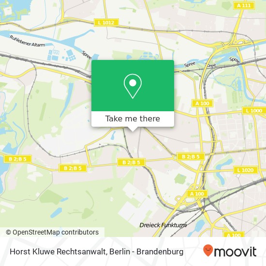 Horst Kluwe Rechtsanwalt map