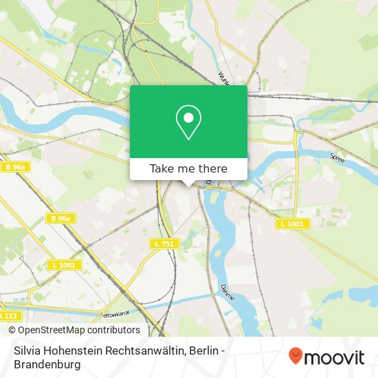 Silvia Hohenstein Rechtsanwältin map