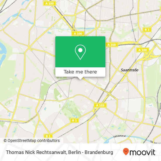 Thomas Nick Rechtsanwalt map