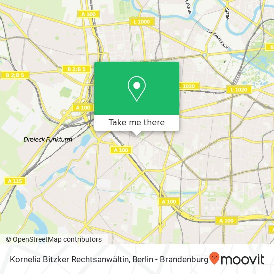 Карта Kornelia Bitzker Rechtsanwältin