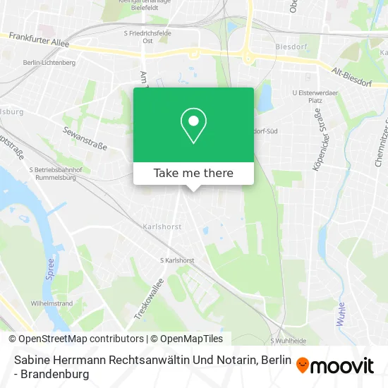 Карта Sabine Herrmann Rechtsanwältin Und Notarin