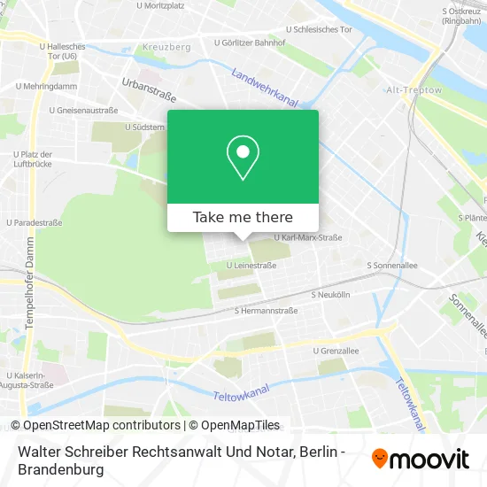 Карта Walter Schreiber Rechtsanwalt Und Notar