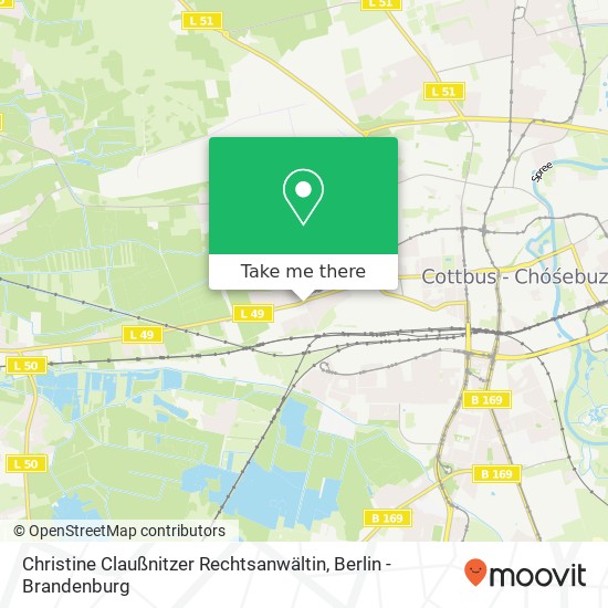 Карта Christine Claußnitzer Rechtsanwältin