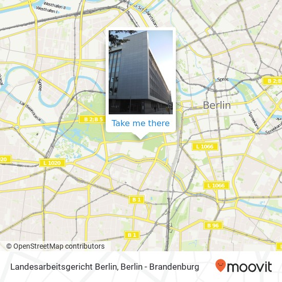 Landesarbeitsgericht Berlin map