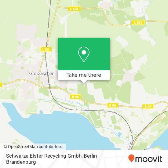 Schwarze Elster Recycling Gmbh map