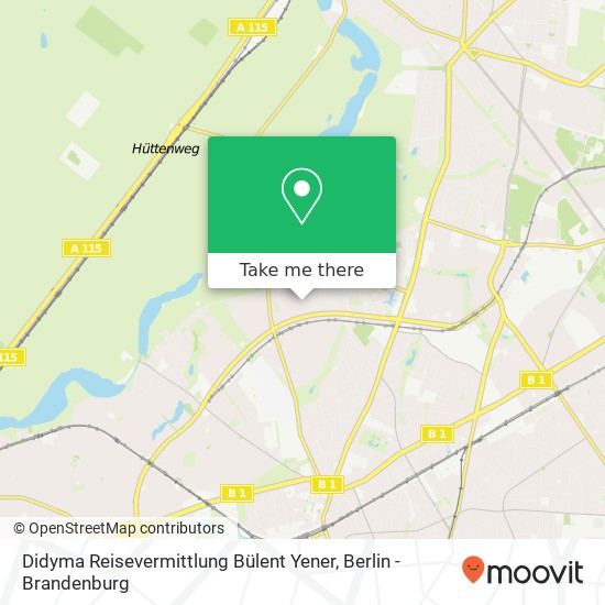 Карта Didyma Reisevermittlung Bülent Yener