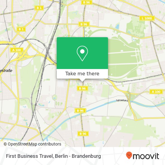 First Business Travel map