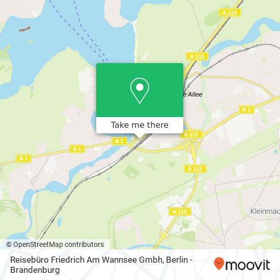 Reisebüro Friedrich Am Wannsee Gmbh map