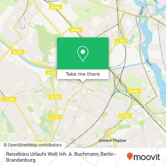 Карта Reisebüro Urlaufs Welt Inh. A. Buchmann