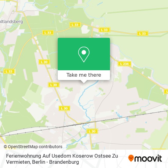 Ferienwohnung Auf Usedom Koserow Ostsee Zu Vermieten map