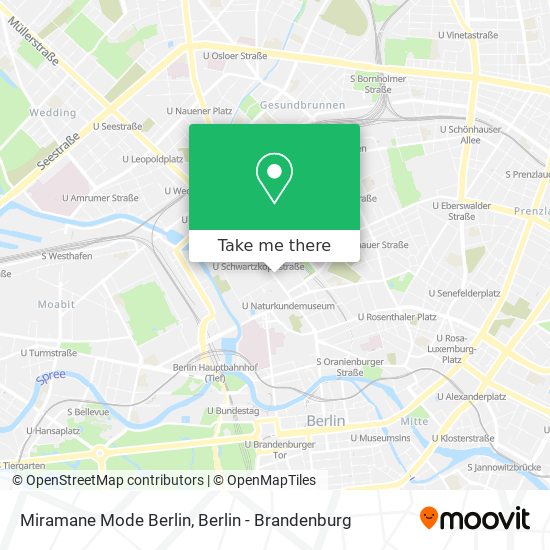 Miramane Mode Berlin map