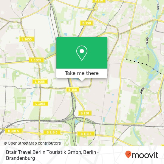 Btair Travel Berlin Touristik Gmbh map