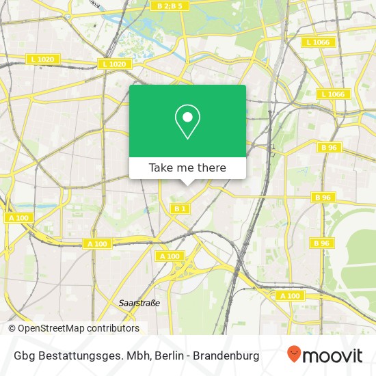 Gbg Bestattungsges. Mbh map