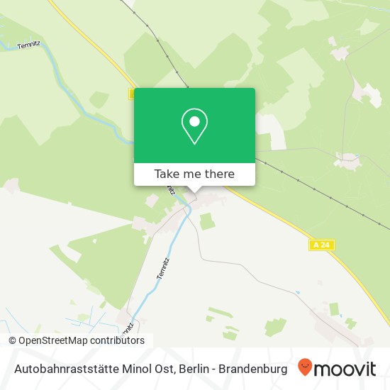 Карта Autobahnraststätte Minol Ost