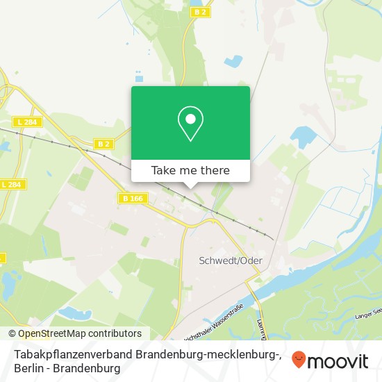 Карта Tabakpflanzenverband Brandenburg-mecklenburg-