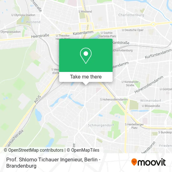 Карта Prof. Shlomo Tichauer Ingenieur