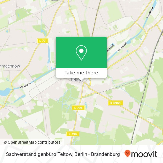 Sachverständigenbüro Teltow map