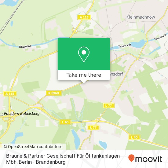 Карта Braune & Partner Gesellschaft Für Öl-tankanlagen Mbh