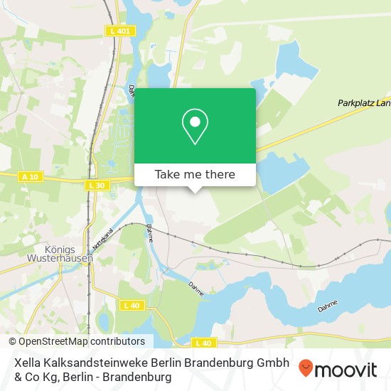 Xella Kalksandsteinweke Berlin Brandenburg Gmbh & Co Kg map