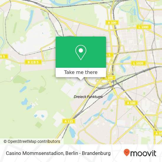 Casino Mommsenstadion map