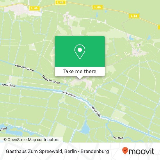 Gasthaus Zum Spreewald map