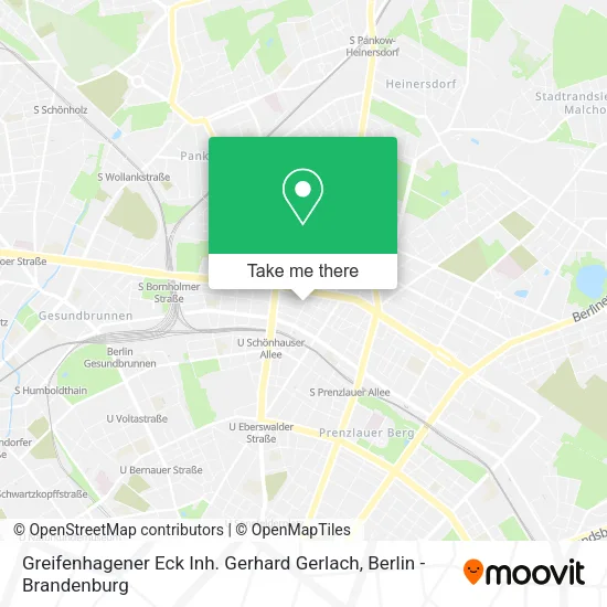 Карта Greifenhagener Eck Inh. Gerhard Gerlach