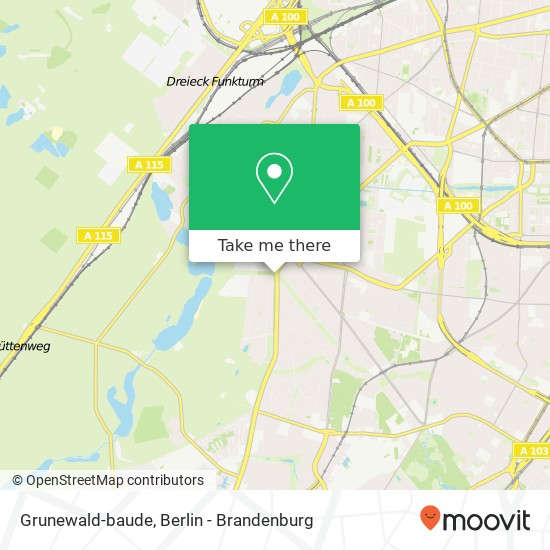 Grunewald-baude map